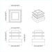 Capete de închidere 10909 pcs Negru 15 x 15 x 15 mm PP - WALTI WALTI