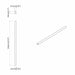 Șină pentru dressing 2 pcs Argintiu 316 x 15 x 29 mm - WALTI WALTI