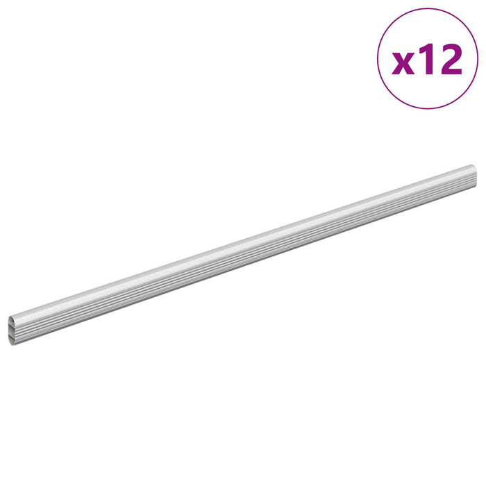 Șină pentru dressing 12 pcs Argintiu 472 x 15 x 29 mm - WALTI WALTI