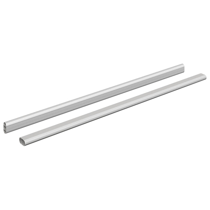 Șină pentru dressing 2 pcs Argintiu 664 x 15 x 29 mm - WALTI WALTI