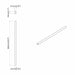 Șină pentru dressing 12 pcs Argintiu 864 x 15 x 29 mm - WALTI WALTI