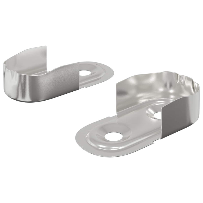 Suport pentru bara de dulap 2 pcs Zinc alb 40 x 18 x 10 mm Fier - WALTI WALTI