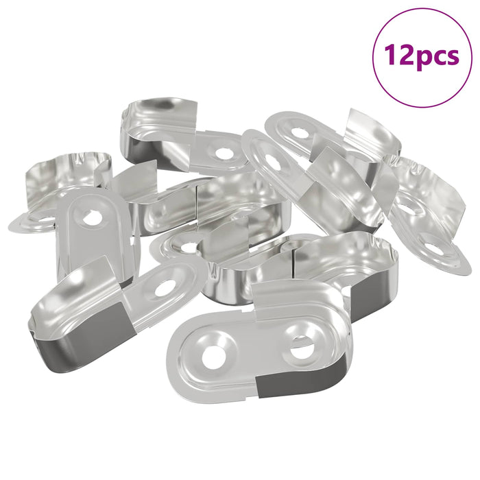 Suport pentru bara de dulap 12 pcs Zinc alb 40 x 18 x 10 mm - WALTI WALTI