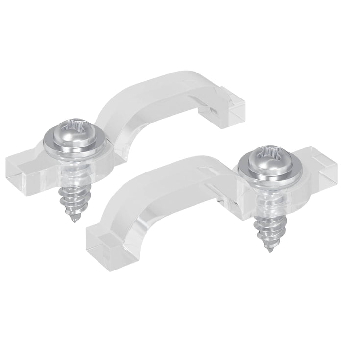 Clipuri LED pentru Strip 2 pcs Transparent 2 x 1 x 0.5 cm - WALTI WALTI