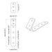 Cârlige 2 pcs Negru M5 x 110 mm Fier - WALTI WALTI