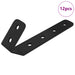 Cârlige 12 pcs Negru M5 x 110 mm Fier - WALTI WALTI