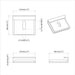 Suport pentru oglindă 340 pcs Nichel 35 x 30 x 8,3 mm Oțel - WALTI WALTI
