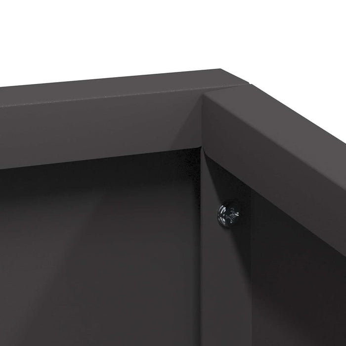 Vază pentru Grădină Negru 60 x 60 x 50 cm Oțel laminat la rece - WALTI WALTI