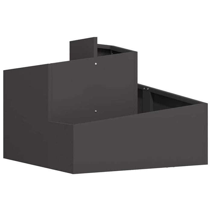 Vază pentru Grădină Negru 60 x 60 x 50 cm Oțel laminat la rece - WALTI WALTI