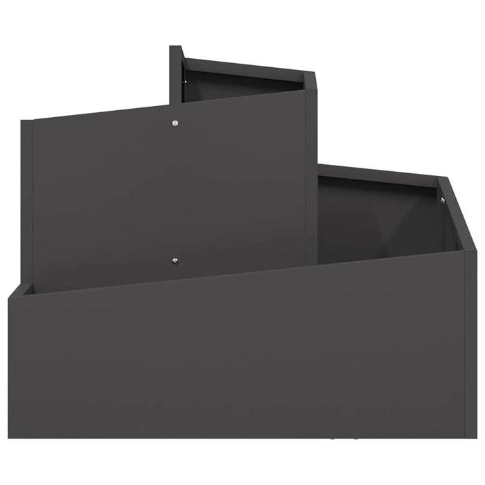 Vază pentru Grădină Negru 60 x 60 x 50 cm Oțel laminat la rece - WALTI WALTI