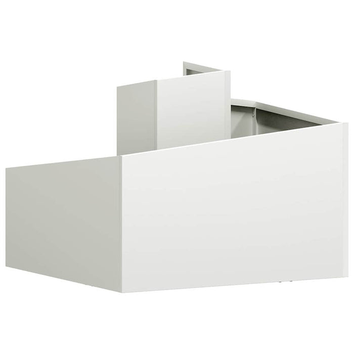 Vază pentru Grădină Alb 60 x 60 x 50 cm Oțel laminat la rece - WALTI WALTI