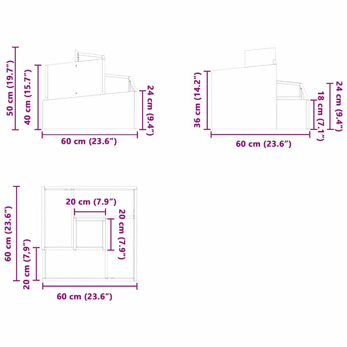Vază pentru Grădină Alb 60 x 60 x 50 cm Oțel laminat la rece - WALTI WALTI