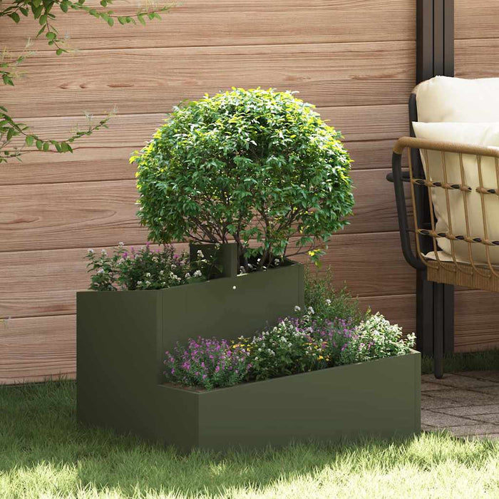 Vază pentru Grădină Verde măsliniu 60 x 60 x 50 cm - WALTI WALTI