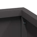 Vază pentru Grădină Negru 80 x 80 x 50 cm Oțel laminat la rece - WALTI WALTI