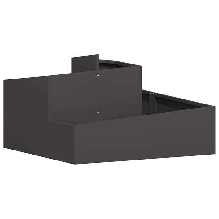 Vază pentru Grădină Negru 80 x 80 x 50 cm Oțel laminat la rece - WALTI WALTI