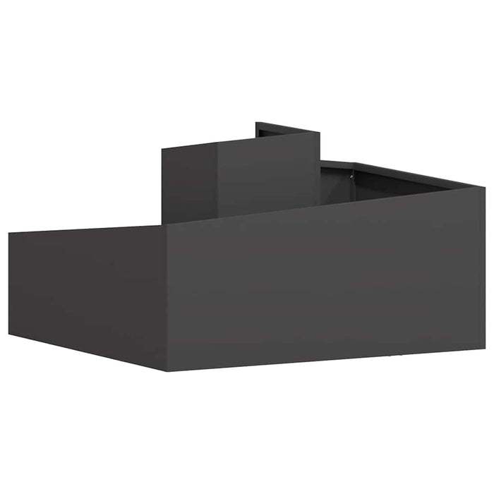 Vază pentru Grădină Negru 80 x 80 x 50 cm Oțel laminat la rece - WALTI WALTI