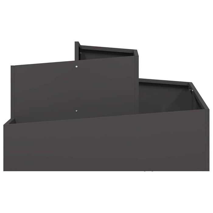 Vază pentru Grădină Negru 80 x 80 x 50 cm Oțel laminat la rece - WALTI WALTI