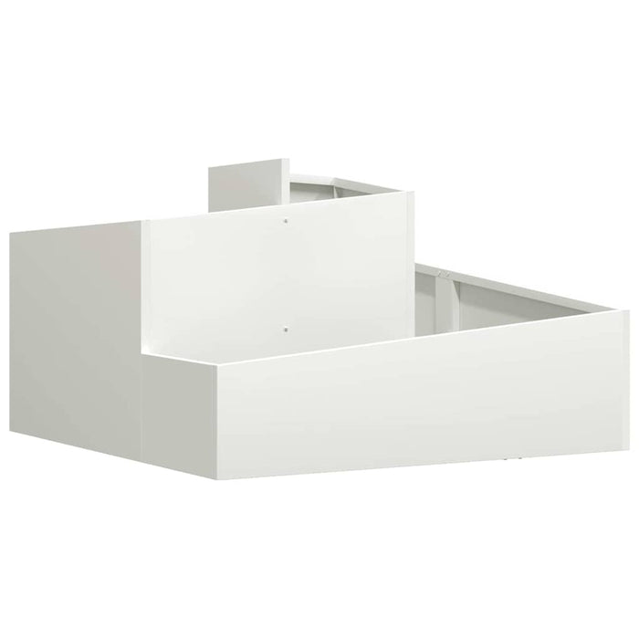 Vază pentru Grădină Alb 80 x 80 x 50 cm Oțel laminat la rece - WALTI WALTI