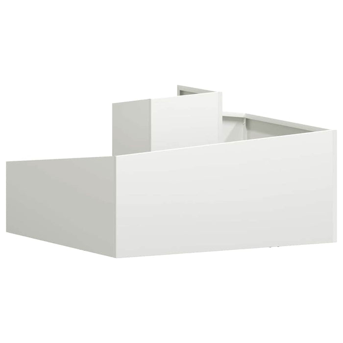 Vază pentru Grădină Alb 80 x 80 x 50 cm Oțel laminat la rece - WALTI WALTI