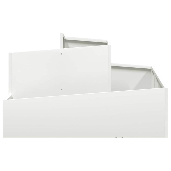 Vază pentru Grădină Alb 80 x 80 x 50 cm Oțel laminat la rece - WALTI WALTI