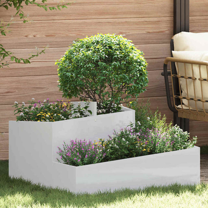 Vază pentru Grădină Argintiu 80 x 80 x 50 cm Oțel Galvanizat - WALTI WALTI