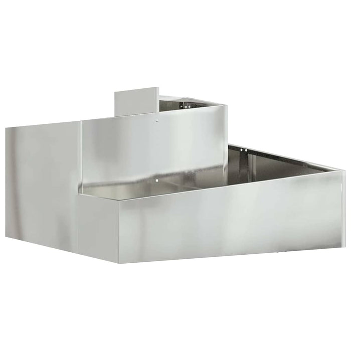 Vază pentru Grădină Argintiu 80 x 80 x 50 cm Oțel Galvanizat - WALTI WALTI