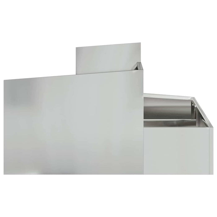 Vază pentru Grădină Argintiu 80 x 80 x 50 cm Oțel Galvanizat - WALTI WALTI