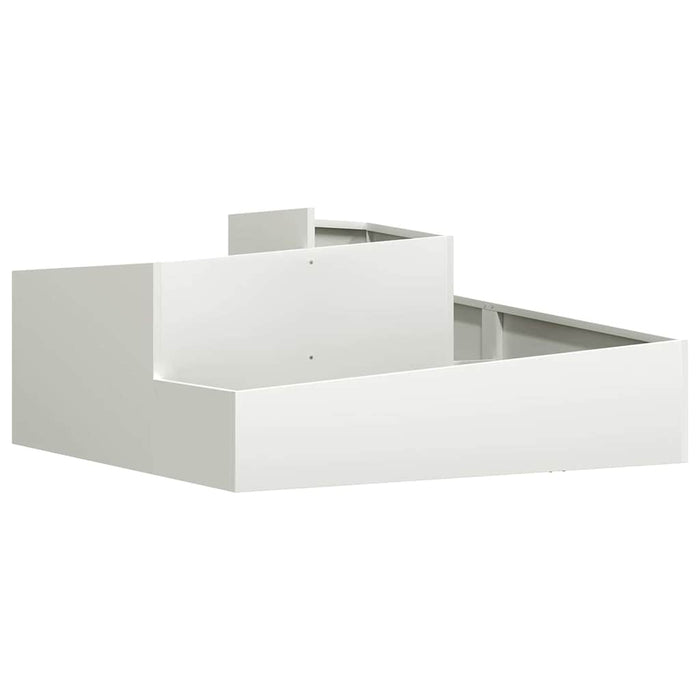 Vază pentru Grădină Alb 100 x 100 x 50 cm Oțel laminat la rece - WALTI WALTI