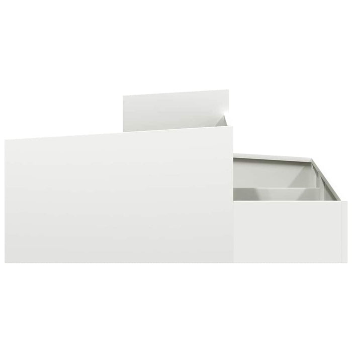 Vază pentru Grădină Alb 100 x 100 x 50 cm Oțel laminat la rece - WALTI WALTI