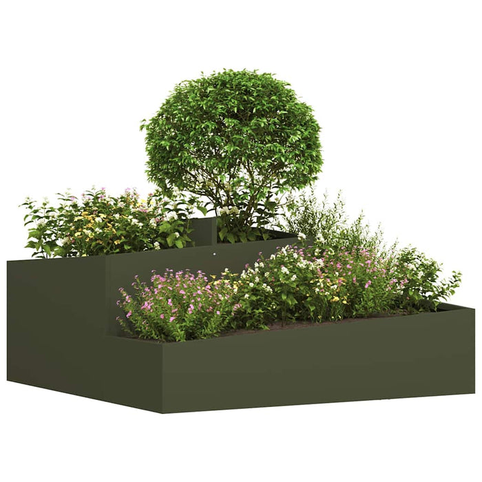 Vază pentru Grădină Verde măsliniu 100 x 100 x 50 cm WALTI