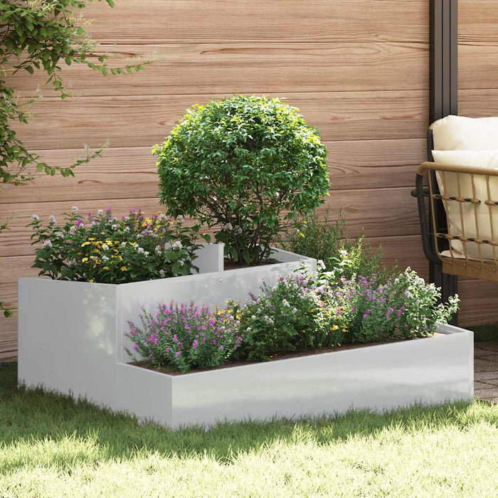 Vază pentru Grădină Argintiu 100 x 100 x 50 cm Oțel Galvanizat - WALTI WALTI