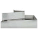 Vază pentru Grădină Argintiu 100 x 100 x 50 cm Oțel Galvanizat - WALTI WALTI