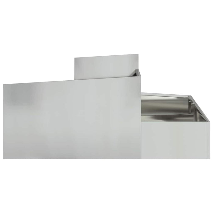 Vază pentru Grădină Argintiu 100 x 100 x 50 cm Oțel Galvanizat - WALTI WALTI