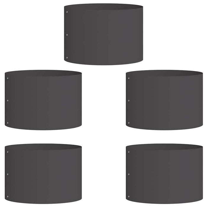 Inele pentru vaze 5 pcs Negru 30 x 30 x 20 cm - WALTI WALTI