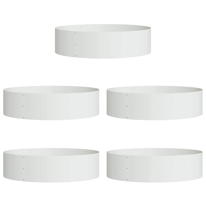Inele pentru vaze 5 pcs Alb 80 x 80 x 20 cm - WALTI WALTI