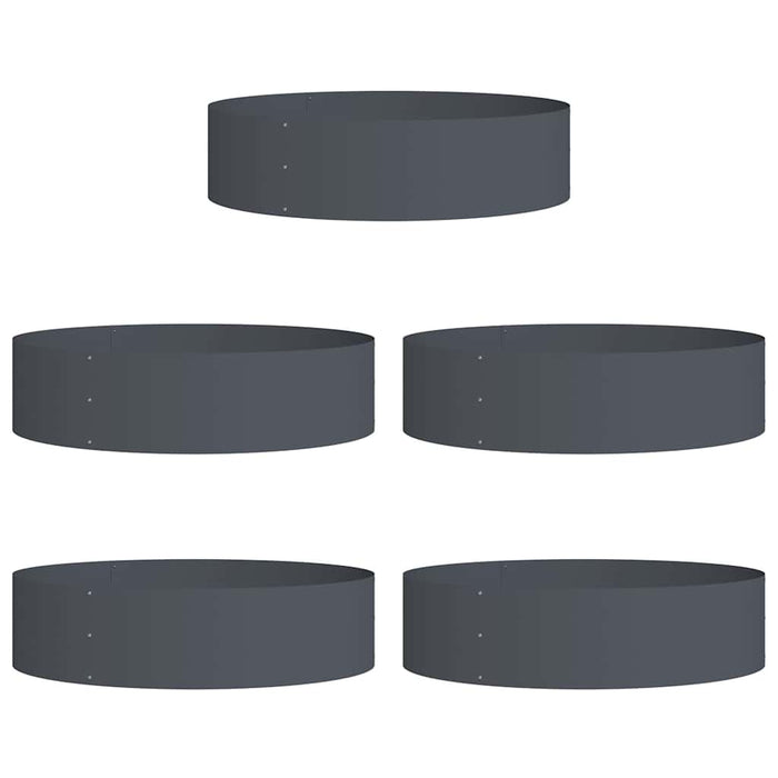 Inele pentru vaze 5 buc. Antracit 80 x 80 x 20 cm WALTI