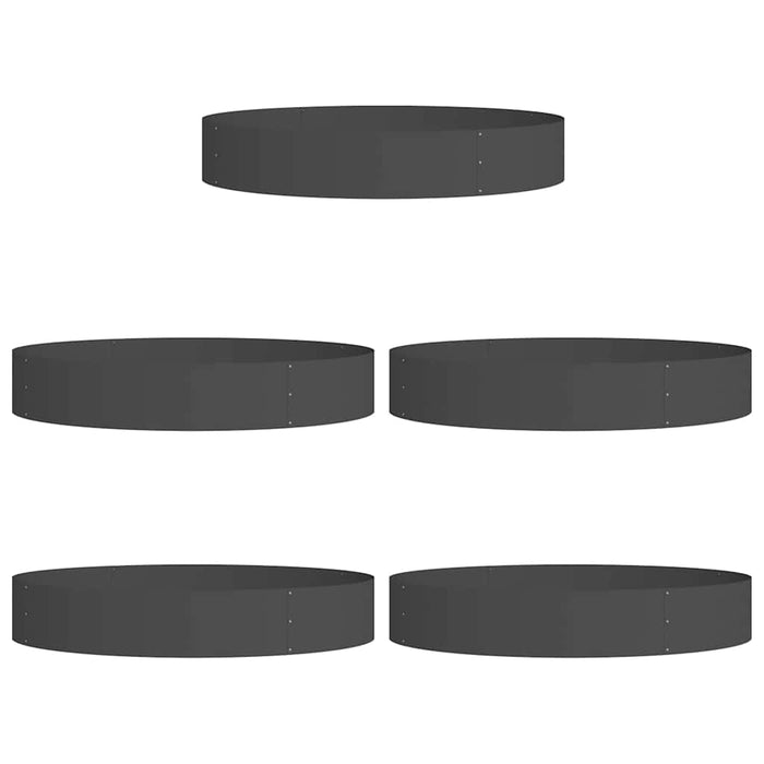 Inele pentru vaze 5 pcs Negru 120 x 120 x 20 cm - WALTI WALTI