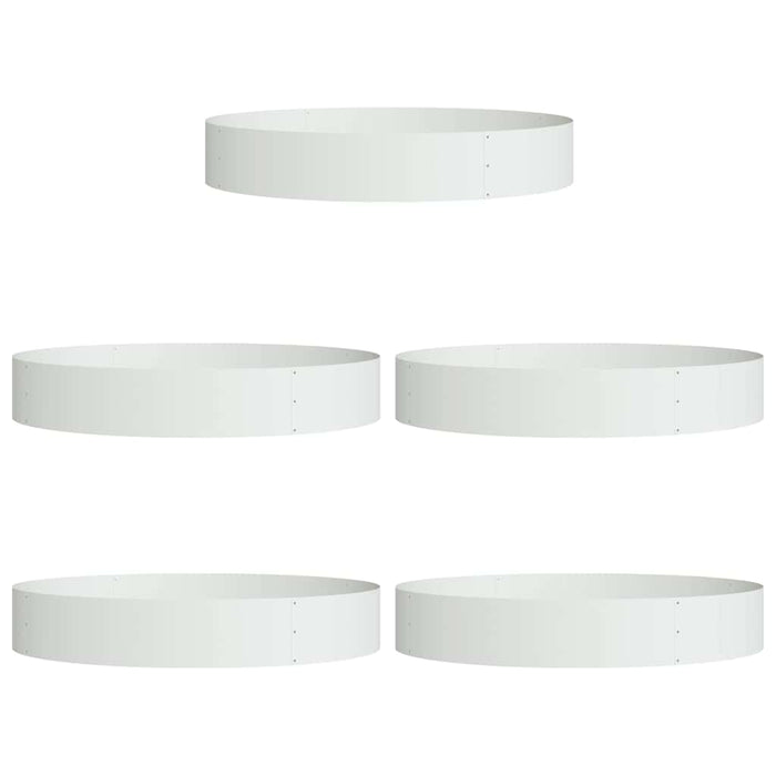 Inele pentru vaze 5 pcs Alb 120 x 120 x 20 cm - WALTI WALTI