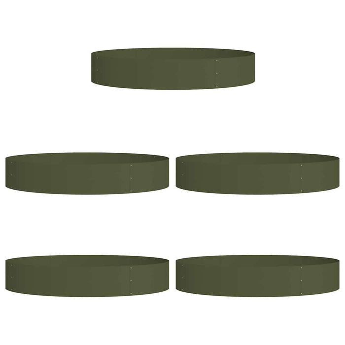 Inele pentru vaze 5 pcs Verde măsliniu 120 x 120 x 20 cm - WALTI WALTI