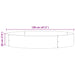 Inele pentru vaze 5 pcs Maro 120 x 120 x 20 cm - WALTI WALTI