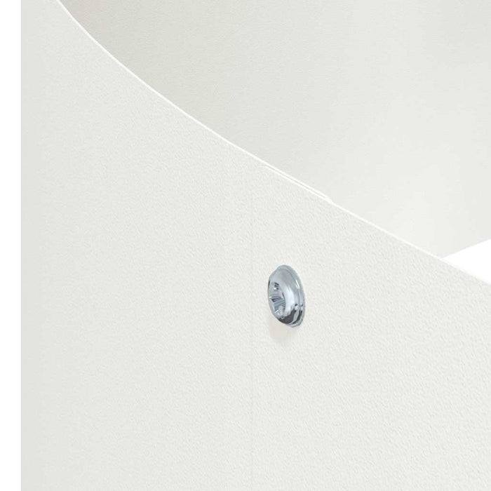 Vază pentru Grădină Alb 90 x 90 x 20 cm Oțel laminat la rece - WALTI WALTI