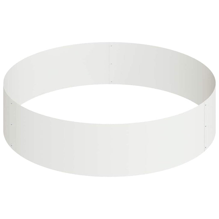 Vază pentru Grădină Alb 90 x 90 x 20 cm Oțel laminat la rece - WALTI WALTI