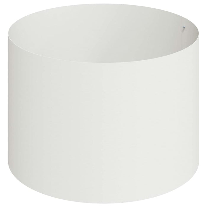 Vază pentru Grădină Alb 90 x 90 x 20 cm Oțel laminat la rece - WALTI WALTI