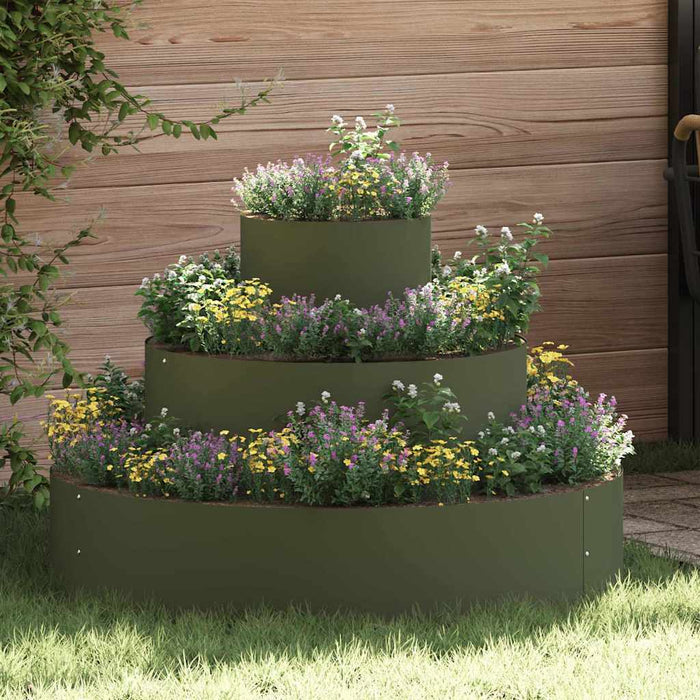 Vază pentru Grădină Verde măsliniu 90 x 90 x 20 cm - WALTI WALTI