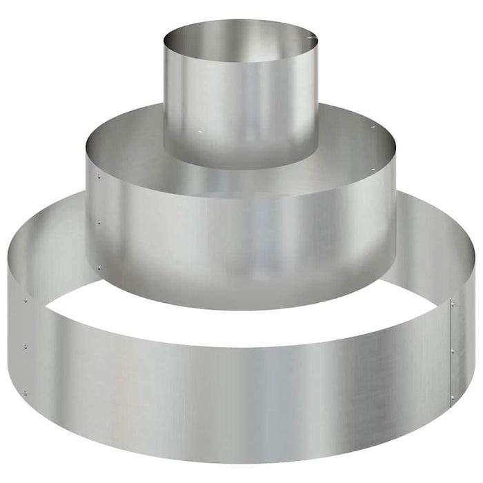 Vază pentru Grădină Argintiu 90 x 90 x 20 cm Oțel Galvanizat WALTI
