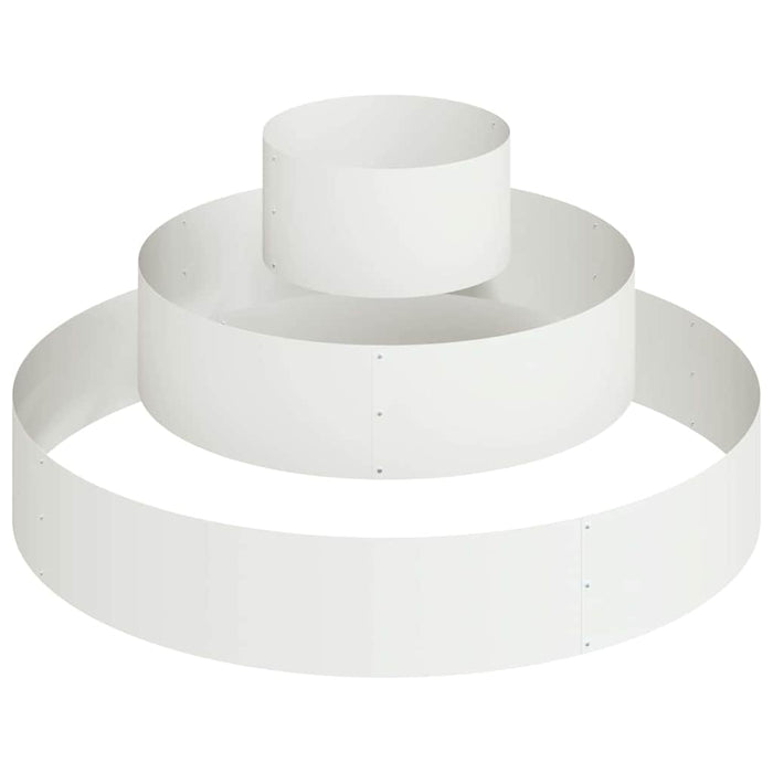 Vază pentru Grădină Alb 120 x 120 x 20 cm Oțel laminat la rece - WALTI WALTI