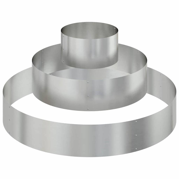 Vază pentru Grădină Argintiu 120 x 120 x 20 cm Oțel Galvanizat WALTI