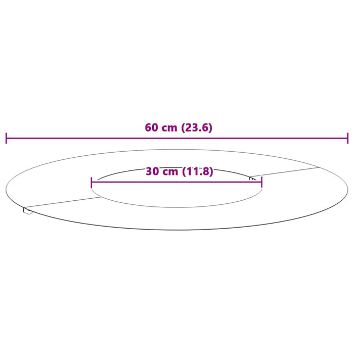 potrivit pentru inel de copac plat Alb Ø30 / 60 cm Oțel - WALTI WALTI