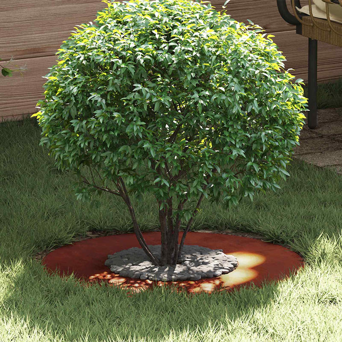 potrivit pentru inele de copac plat 5 buc. Ruginit Ø30/60 cm WALTI