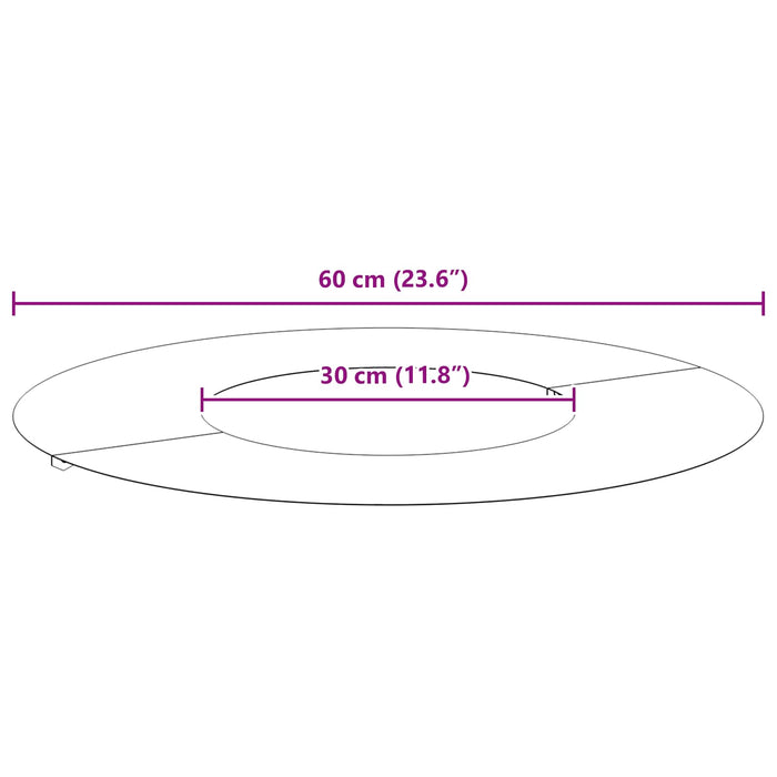 potrivit pentru inele de copac plat 5 buc. Ruginit Ø30/60 cm WALTI